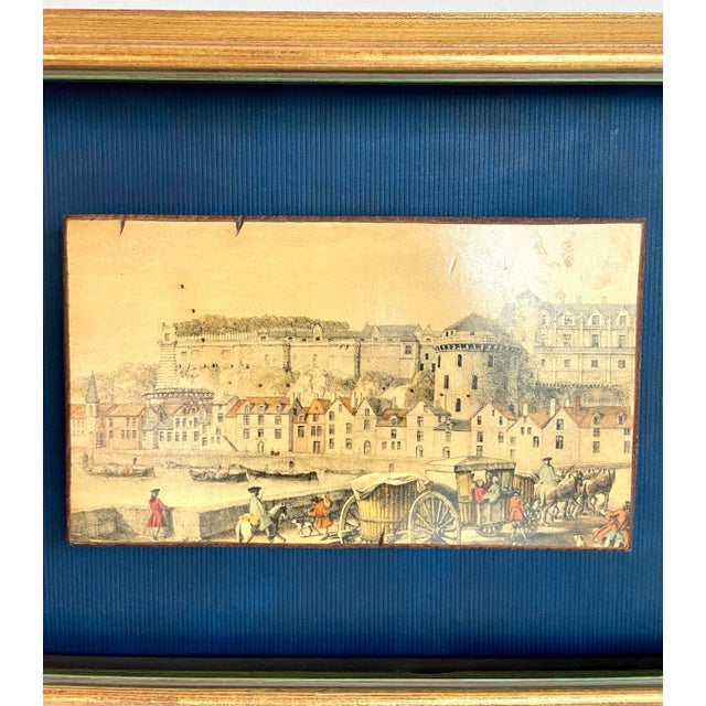 Here is a beautiful pair of complementary framed pieces of Canaletto's artwork depicting the town of Dresden. The prints...