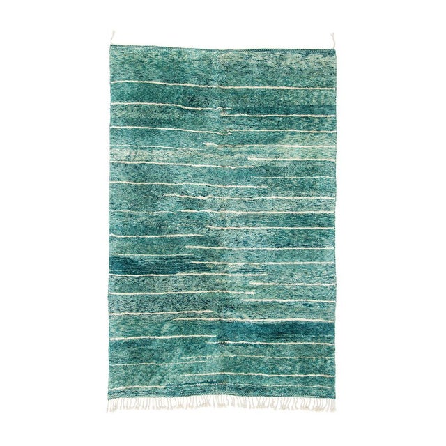 Exquisite Hand-Knotted Wool Rug by Azele Studio For Sale - Image 10 of 10