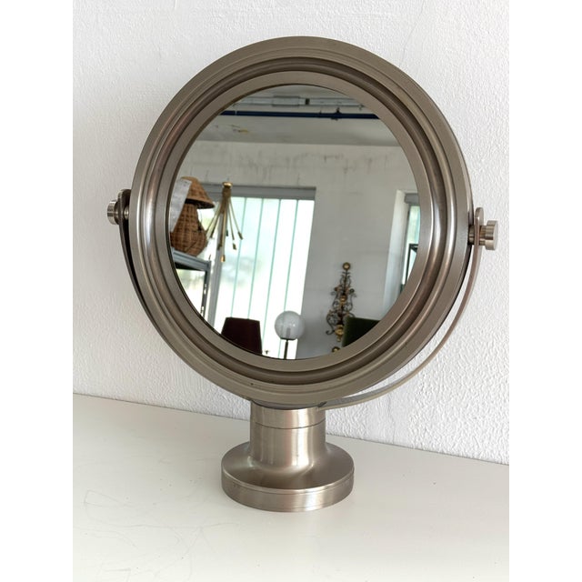 Mid-Century Swivel Table Mirror Nickelby Sergio Mazza Narciso for Artemide, 1960 For Sale - Image 9 of 14