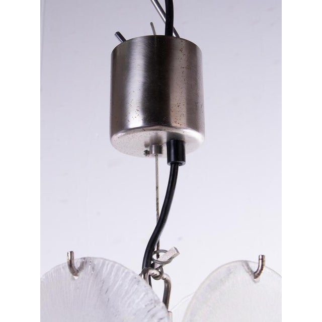 Chandelier with Iridescent Murano Glass Discs from Vistosi, Italy, 1960s For Sale - Image 10 of 13