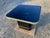 1980s Postmodern Side End Coffee Table With Mirror Top & Black Lacquered Pedestal Base For Sale - Image 5 of 15