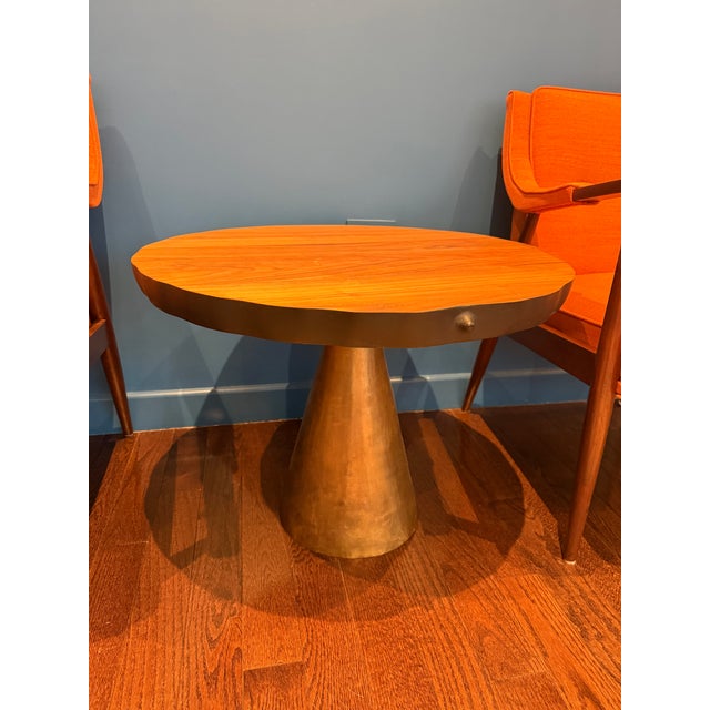 Modern Organic Modernism Side Table For Sale - Image 3 of 4