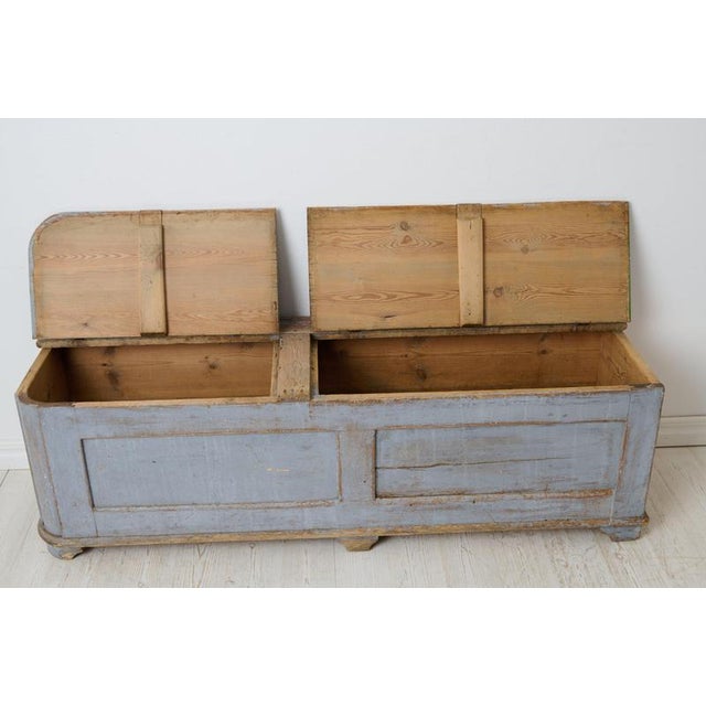 Antique Swedish Folk Art Bench For Sale - Image 6 of 11