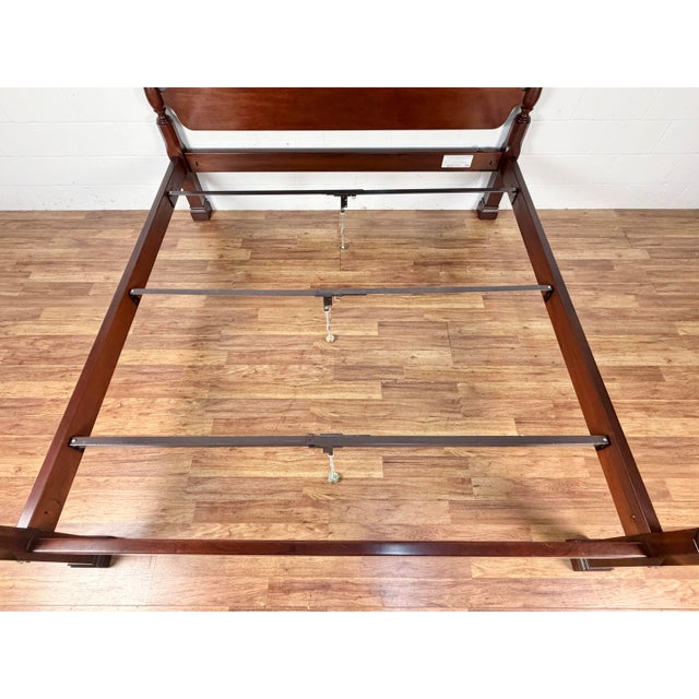 Stickley Solid Mahogany King Size 4 Post Poster Bed For Sale - Image 9 of 10