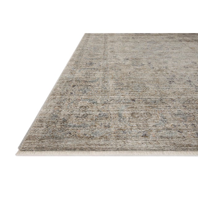 Traditional Jean Stoffer x Loloi Katherine Beige / Mist 2'-7" x 12'-0" Runner Rug For Sale - Image 3 of 10