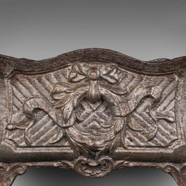 Gray 1900s Victorian Antique Art Nouveau Planter, French, Windowsill, Outdoor, Jardiniere For Sale - Image 8 of 11