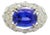 7.49 Carat Tanzanite Diamond 18k White Gold Ring, Size 6.75 For Sale
