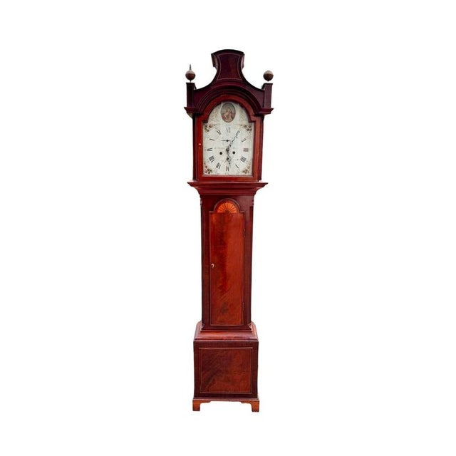 Antique Longcase Clock by Joseph Denton For Sale - Image 9 of 10