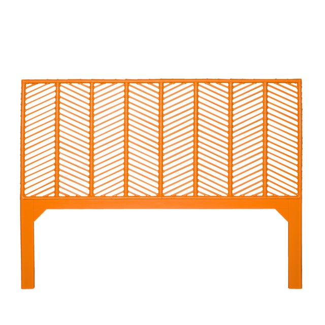 Not Yet Made - Made To Order Liam Standard Bed King - Orange For Sale - Image 5 of 12