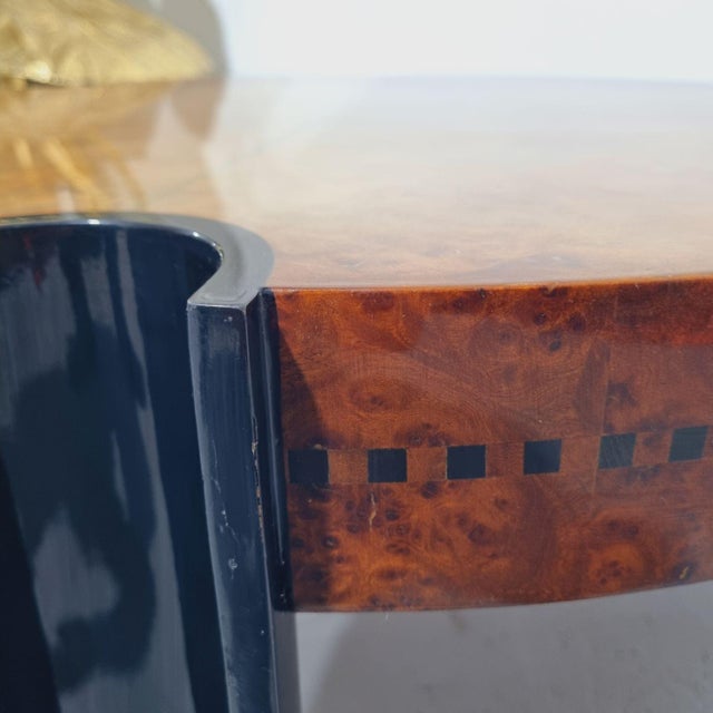 Black Art Deco Coffee Table, 1940s For Sale - Image 8 of 16