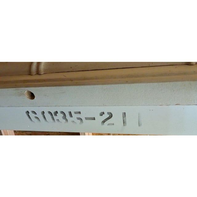Cream Vintage Thomasville Allegro Faux Bamboo Fretwork Glass-Top Side Tables, Pair of 2 For Sale - Image 8 of 8