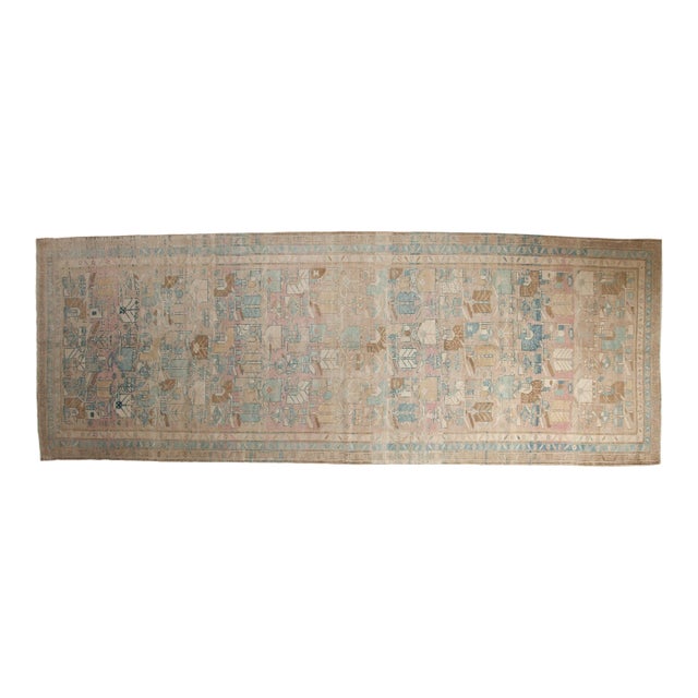 1950s Vintage Distressed Northwest Persian Rug Runner For Sale