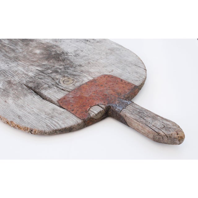 Early 20th Century Ext Large Antique French Charcuterie Bread Board/36" For Sale - Image 5 of 5