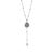 Contemporary Sapphire & Diamond Virgin Mary Cross Pendant Sterling Silver Chain Necklace For Sale - Image 3 of 10