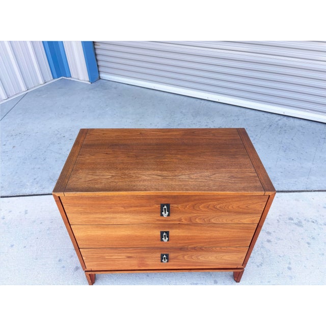 Mid-Century Modern 1960s Mid Century Walnut Chest of Drawers by John Keal for Brown Saltman For Sale - Image 3 of 13