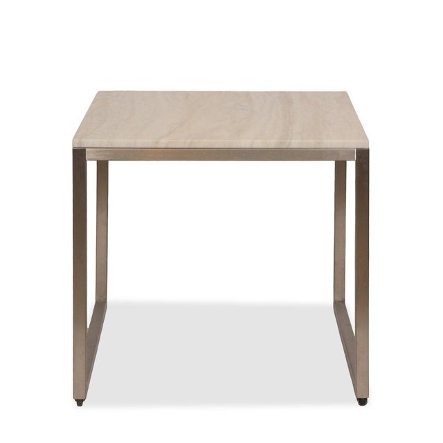 The Vicente Wolf Custom Marble Cocktail Side Table is a refined blend of modern simplicity and timeless materials....