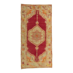 Vintage Turkish Oushak Rug - 03'06 X 07'00