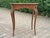 1860 French Artisan Louis XV Brown Marquetry Center Table-1 Pc For Sale - Image 10 of 17