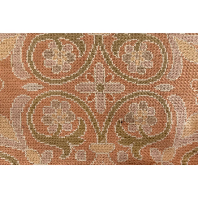 Extra Large 1940s Portuguese Needlework Botanic Rug For Sale - Image 10 of 10
