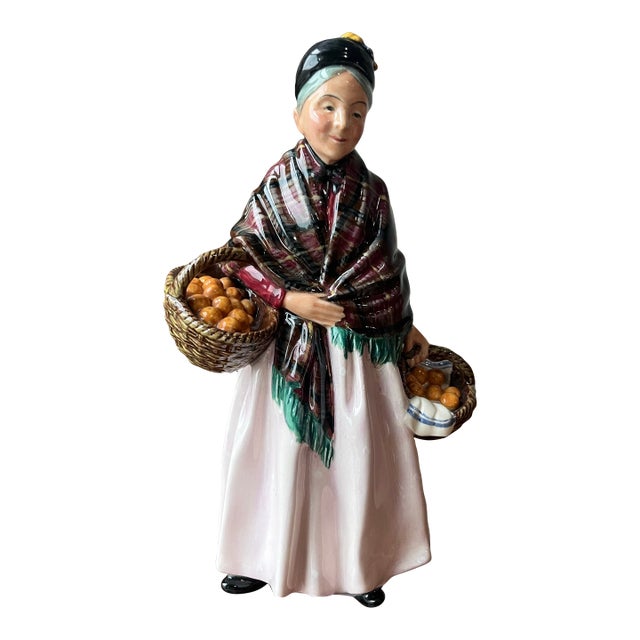 Mid 20th Century Royal Doulton Hn1759 "The Orange Lady" Figurine, Made in England For Sale