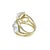 Early 21st Century Ippolita 18k Yellow Gold Rock Crystal Quartz and Diamond Ring, Size 6.75 For Sale - Image 5 of 9