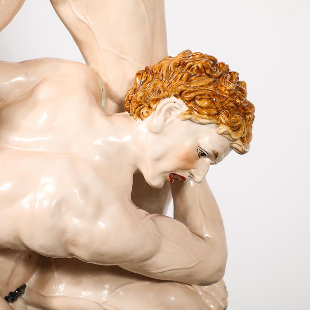 Early Neo-Classical Meissen Porcelain Sculpture of Samson & the Phillistines For Sale - Image 13 of 18
