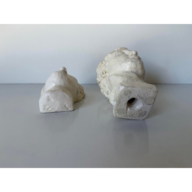 Cris Cooper Modern Art Pottery Bust Sculptures – A Pair For Sale - Image 11 of 12