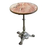 French 19th Century 20-Inch Marble Top Bistro Table For Sale