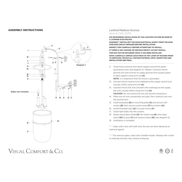 Gold Chapman & Myers for Visual Comfort Signature Lorford Medium Sconce in Gilded Iron with Clear Glass For Sale - Image 8 of 8