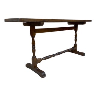 Mid 20th Century Console Table in Walnut, 1940s For Sale