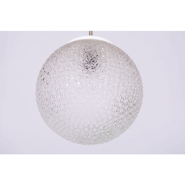 Mid-Century Modern Mid-Century Chandelier in Chromed Steel, Glass and Plastic, Czech, 1960s For Sale - Image 3 of 9