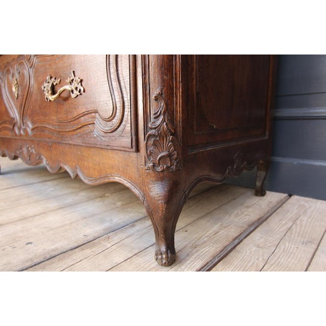 Oak Chest of Drawers with Marble Plate, 1700s For Sale - Image 11 of 18