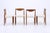 Mid-Century Danish Teak and Leather Bambi Series Chairs by Rolf Rastad & Adolf Relling for Gustav Bahus, Set of 4 For Sale - Image 3 of 13