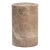 Taupe Faux Marble End Table / Pedestal Small For Sale