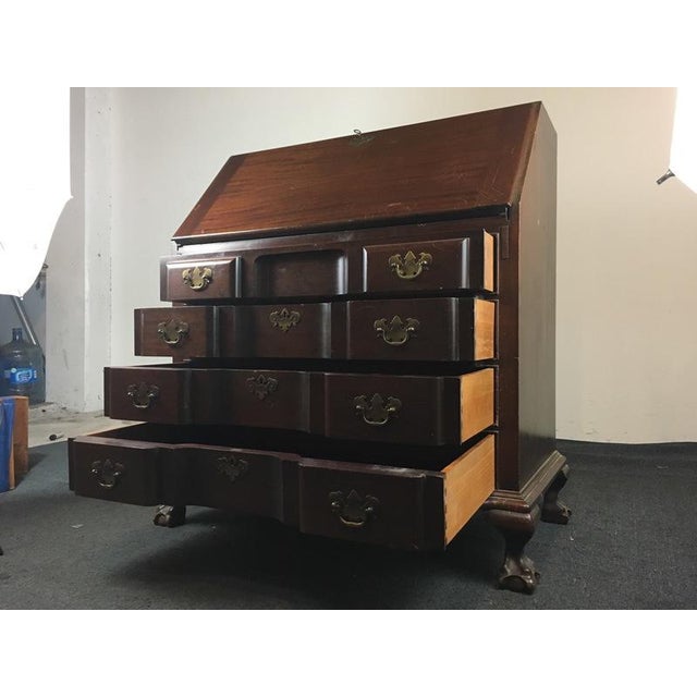 Maddox Colonial Reproduction FourDrawer Secretary Desk Chairish