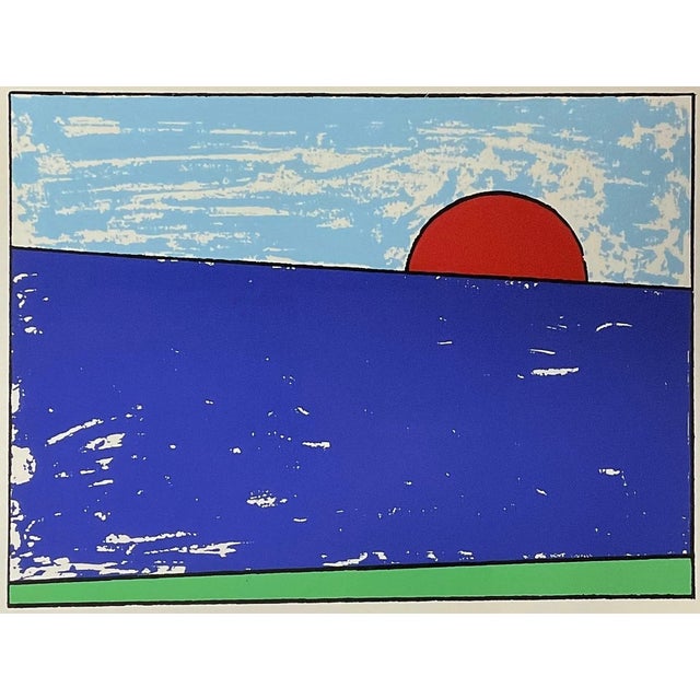 Franco Angeli, Landscape, 1983, Silkscreen For Sale
