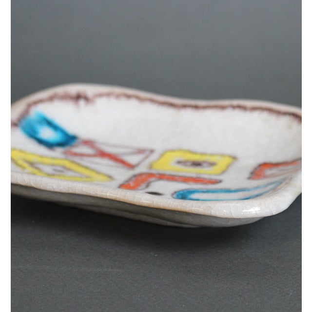 Vintage Italian Decorative Ceramic Dish by Guido Gambone, 1950s For Sale - Image 15 of 17
