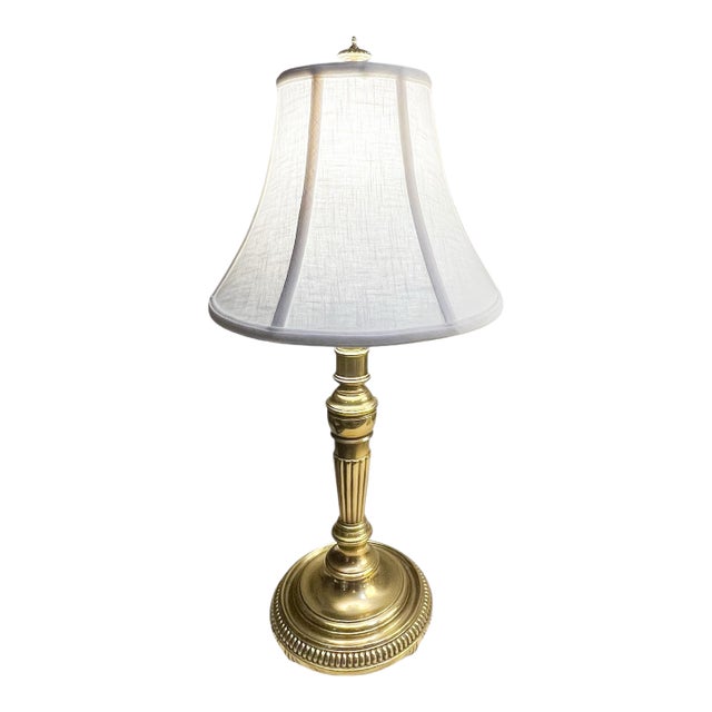 Mid-Century Solid Brass Stiffel Lamp For Sale