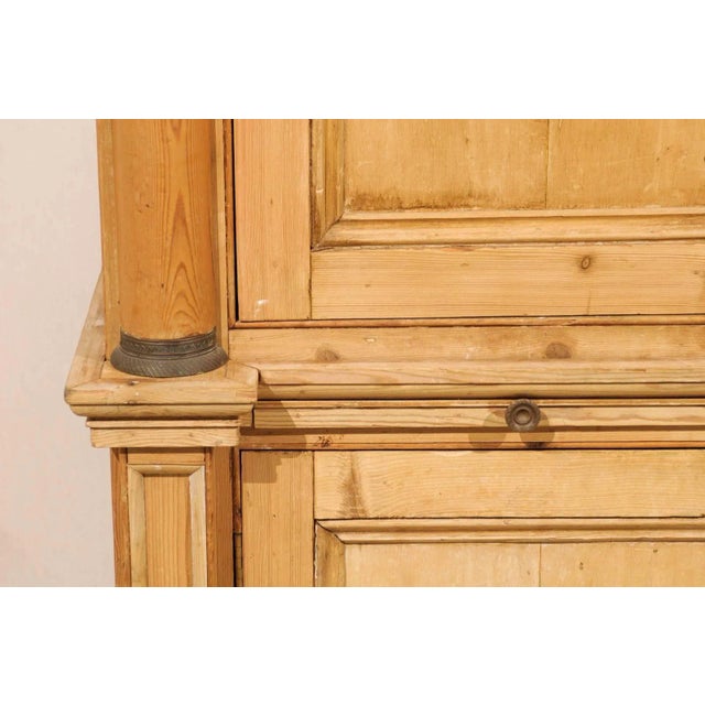 7’ Ft Tall English Coffee Bar With Adjustable Shelves and Drawers For Sale - Image 9 of 11