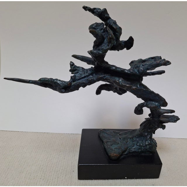 The George (Koutouratsas) Koras (Greek/American, 1925-2015) bronze patinated sculpture is a single piece mid-century...