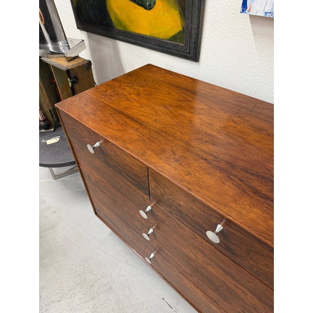 1970’s George Nelson Rosewood Thin Edge Long Dresser For Sale - Image 9 of 18