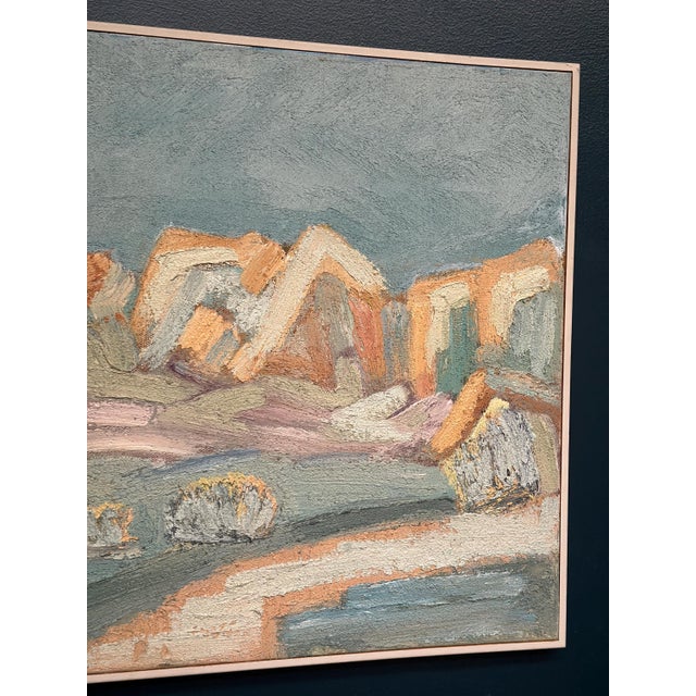 Bia Peterson, Landscape, Arizona USA, 1950s, Oil on Canvas, Framed For Sale - Image 7 of 18