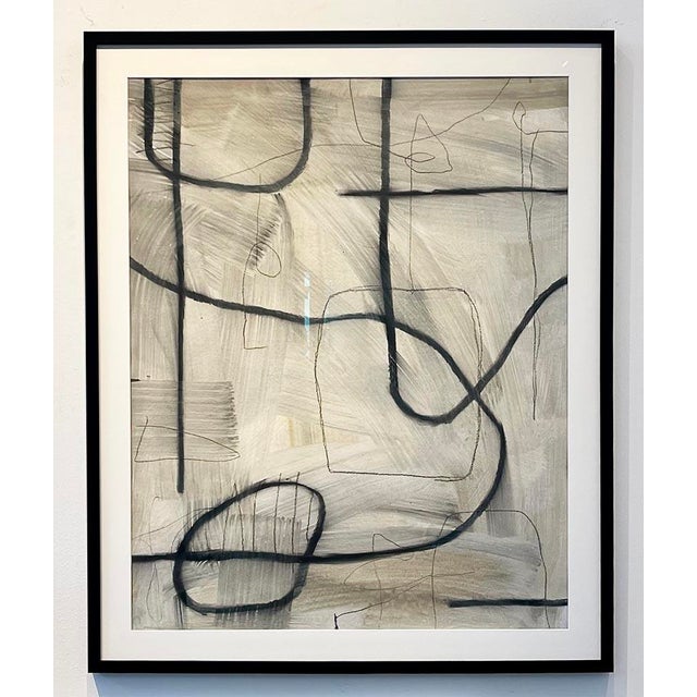 Untitled #SP-200 by Murray Duncan Mixed media on paper Size: 32" x 40" Unframed, signed on the back This striking...