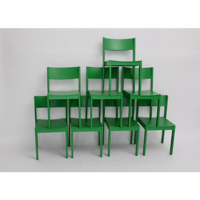 Mid-Century Modern Dining Chairs from E. & A. Pollak, Set of 8, in None conditions. Designed 1950 to 1959