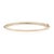 Modern 1.86ct Round Cut Emerald Tennis Bangle Bracelet in 14k Yellow Gold For Sale - Image 9 of 17