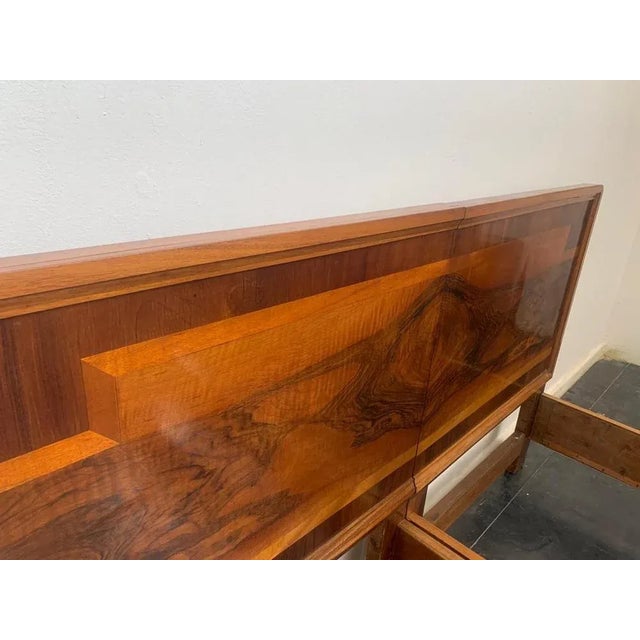 Wood Art Deco Rational Bed from Vezzani, Italy, 1930s For Sale - Image 7 of 12