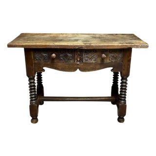 Antique Catalan Side Table, 1680 For Sale