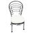 Restored Mid-Century Iron Café Patio/Outdoor "Ribcage" Chair by Woodard Set of 30 For Sale - Image 4 of 9
