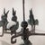 Metal Early 20th Century Italian Weathervane in Three-Dimensional Copper with Birds and Original Patina For Sale - Image 7 of 9