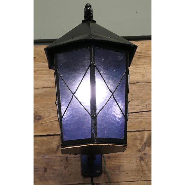 Large Entrance Door Wall Lanterns, 1920s, Set of 2 For Sale - Image 4 of 8